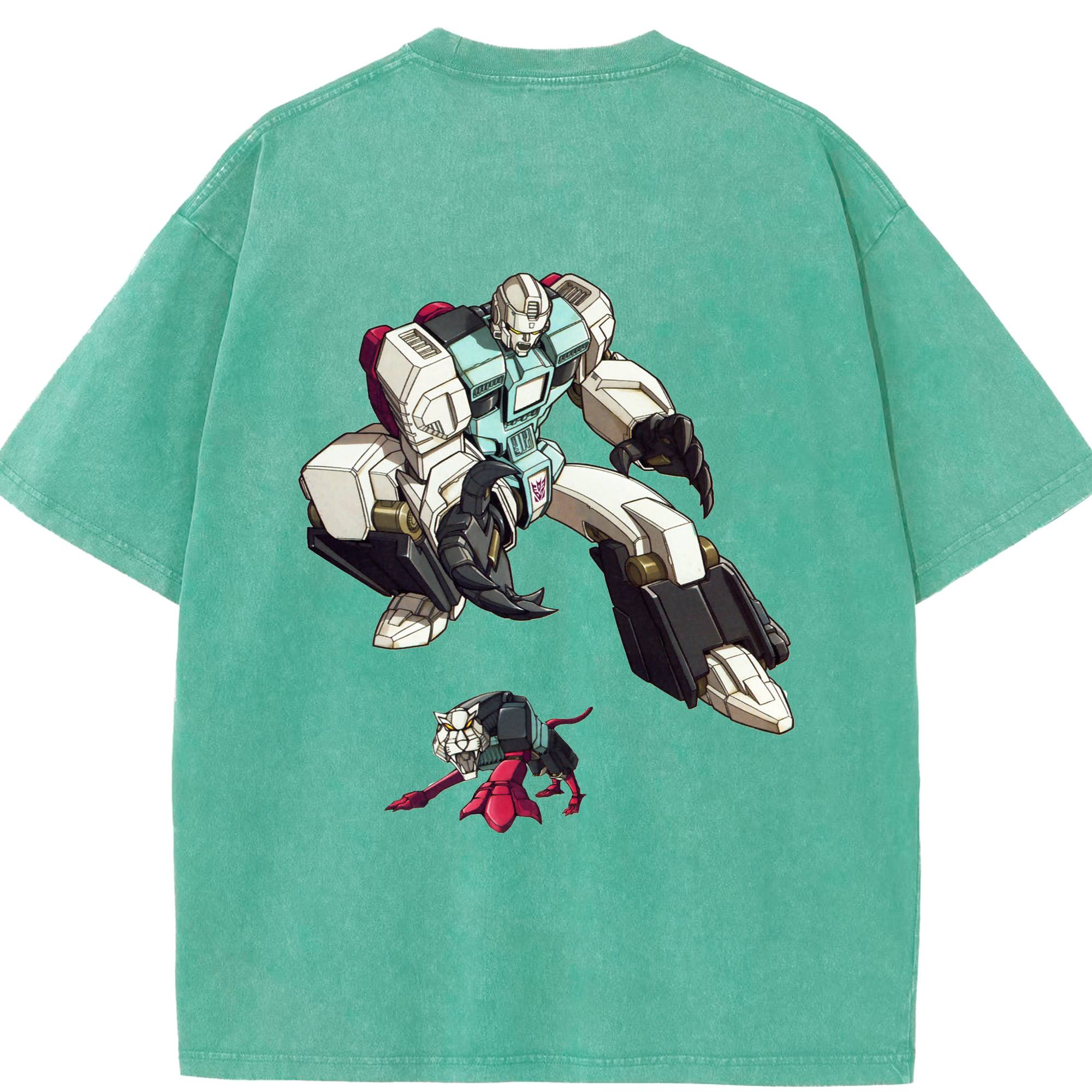 （画像用）  綿100% ヴィンテージ風 半袖Tシャツ（背面プリント）